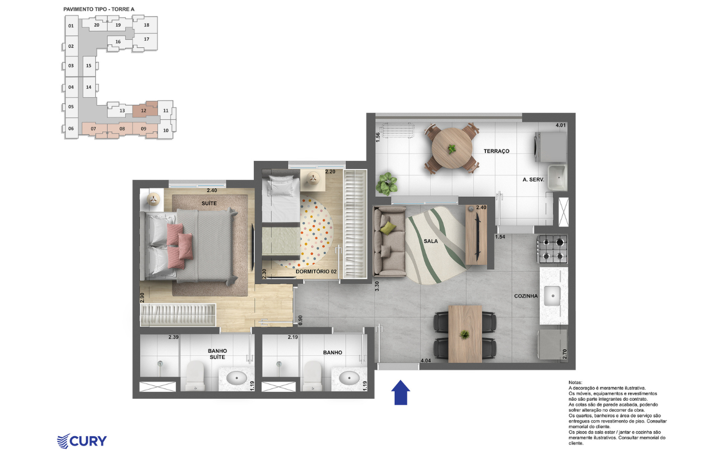 Apartamento de 2 dormitórios no Campo Limpo Zona Sul São Paulo com sacada e lazer completo