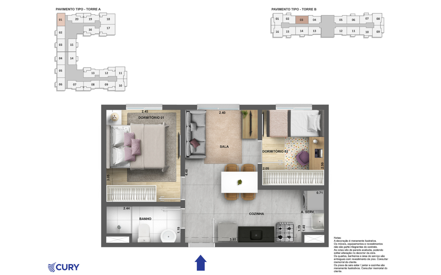 Apartamento de 2 dormitórios no Campo Limpo Zona Sul São Paulo com sacada e lazer completo