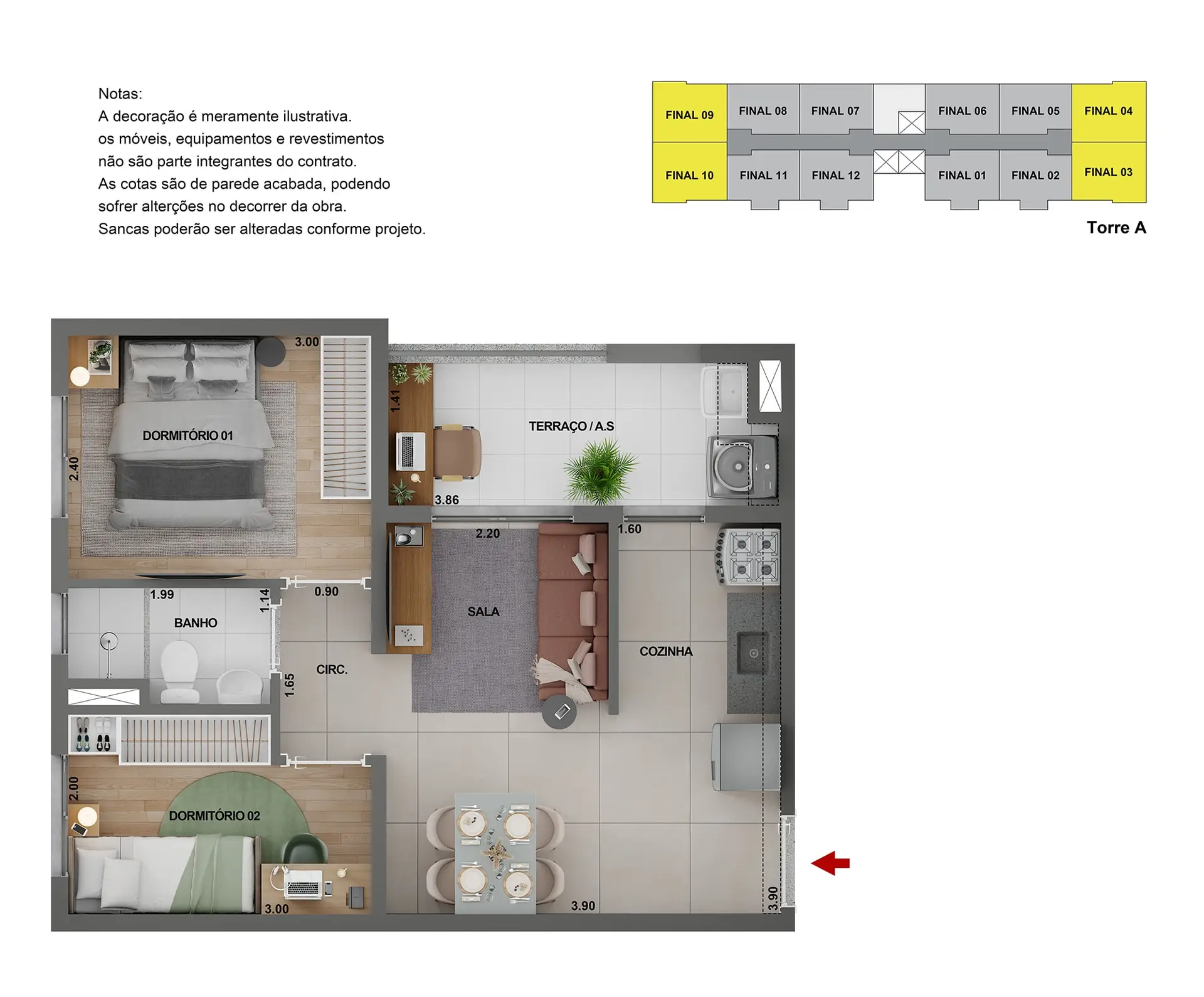 Apartamento de 2 dormitórios no Bom Retiro Zona Oeste São Paulo com sacada e lazer completo