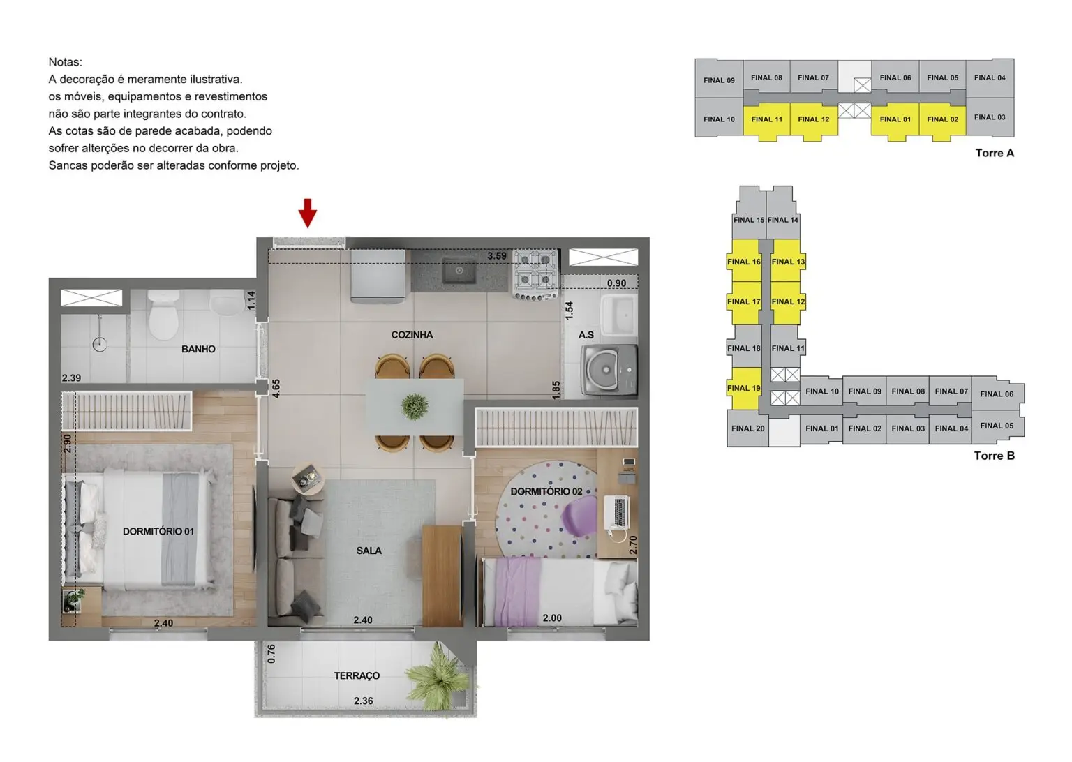 Apartamento de 2 dormitórios no Bom Retiro Zona Oeste São Paulo com sacada e lazer completo