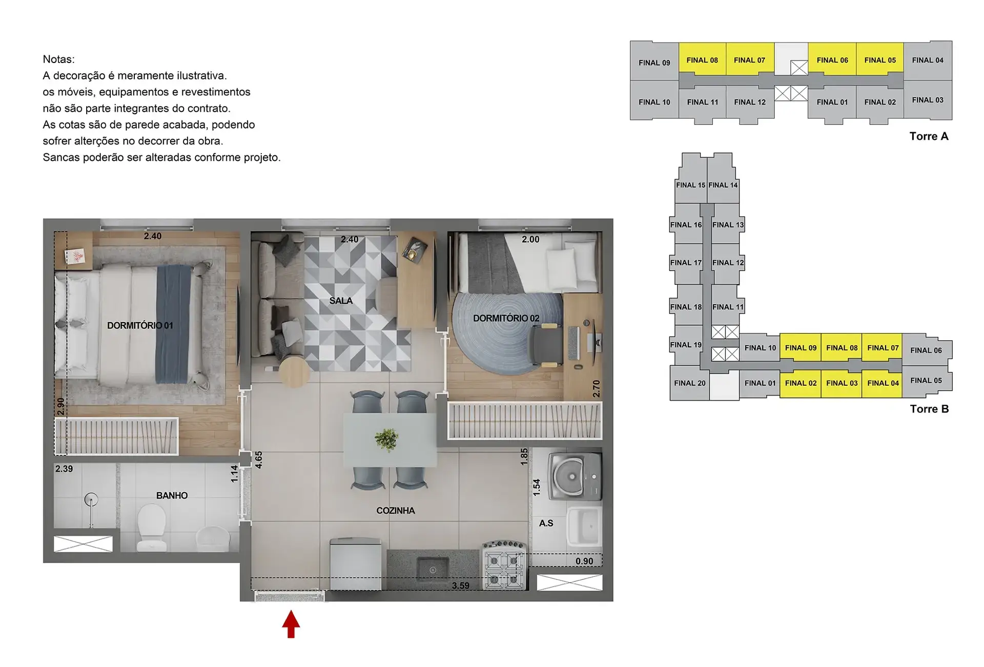 Apartamento de 2 dormitórios no Bom Retiro Zona Oeste São Paulo com sacada e lazer completo