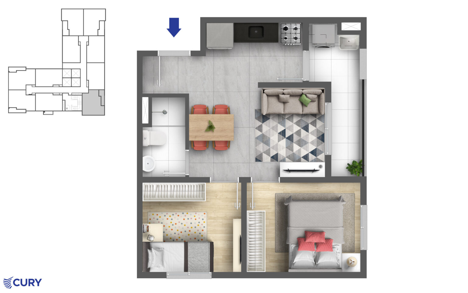 Apartamento de 2 dormitórios no Belenzinho Zona Leste São Paulo com sacada e lazer completo