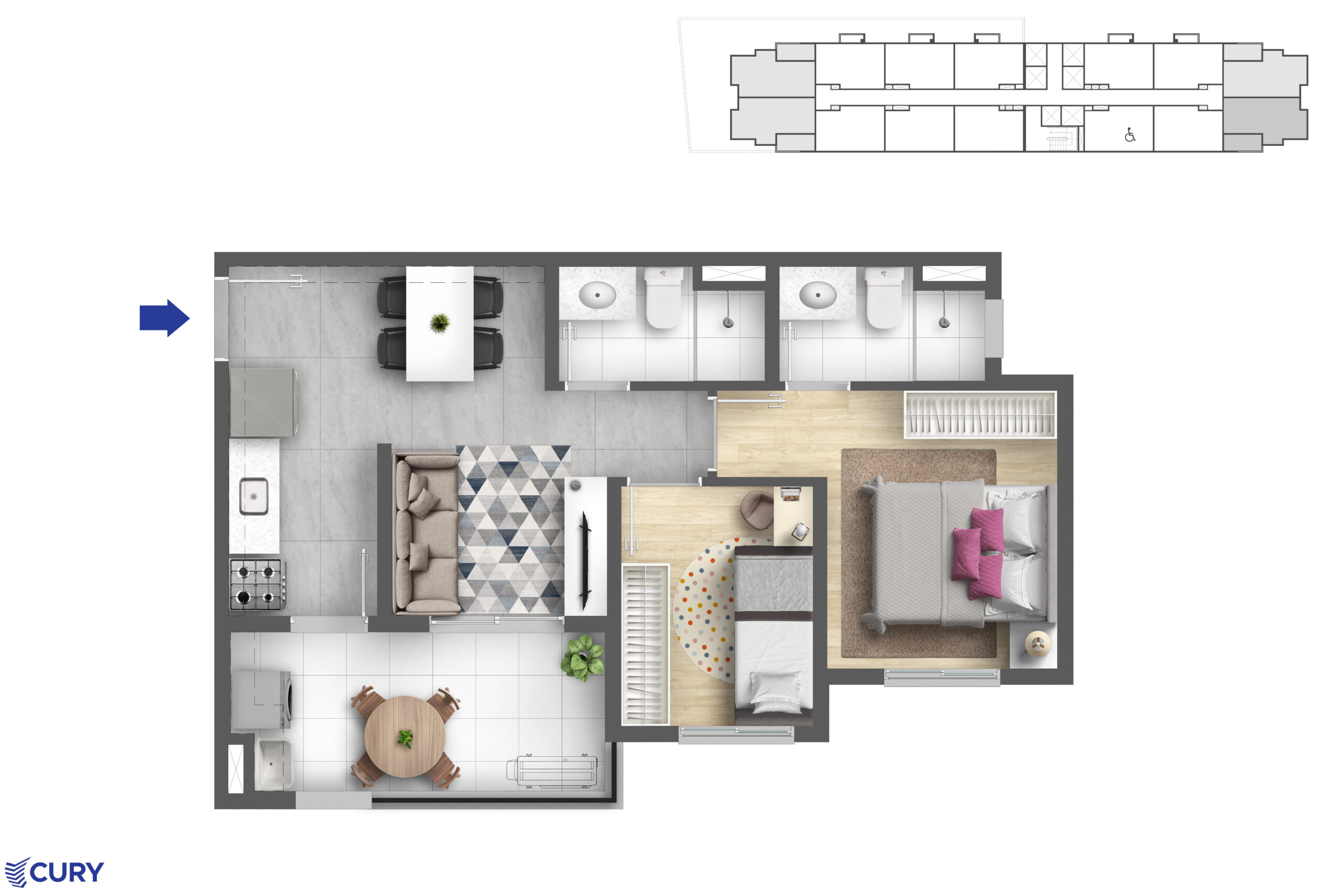 Apartamento de 2 dormitórios no Belenzinho Zona Leste São Paulo com sacada e lazer completo