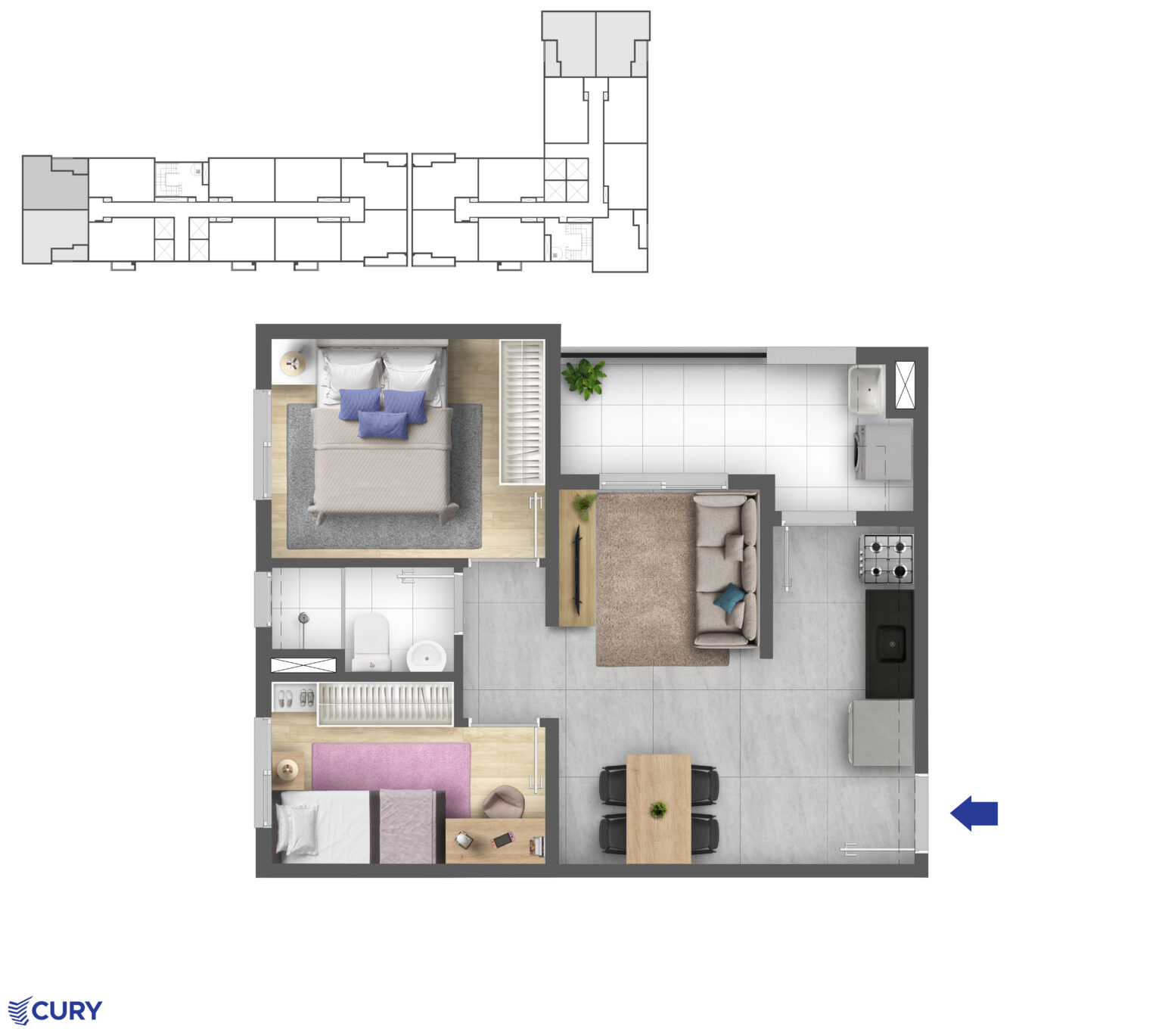 Apartamento de 2 dormitórios no Belenzinho Zona Leste São Paulo com sacada e lazer completo