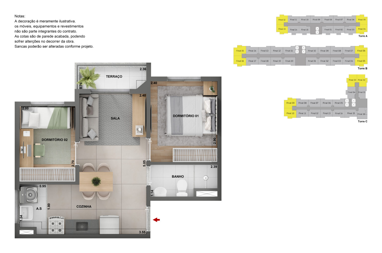 Apartamento de 2 dormitórios na Barra Funda Zona Oeste São Paulo com vaga sacada e lazer completo