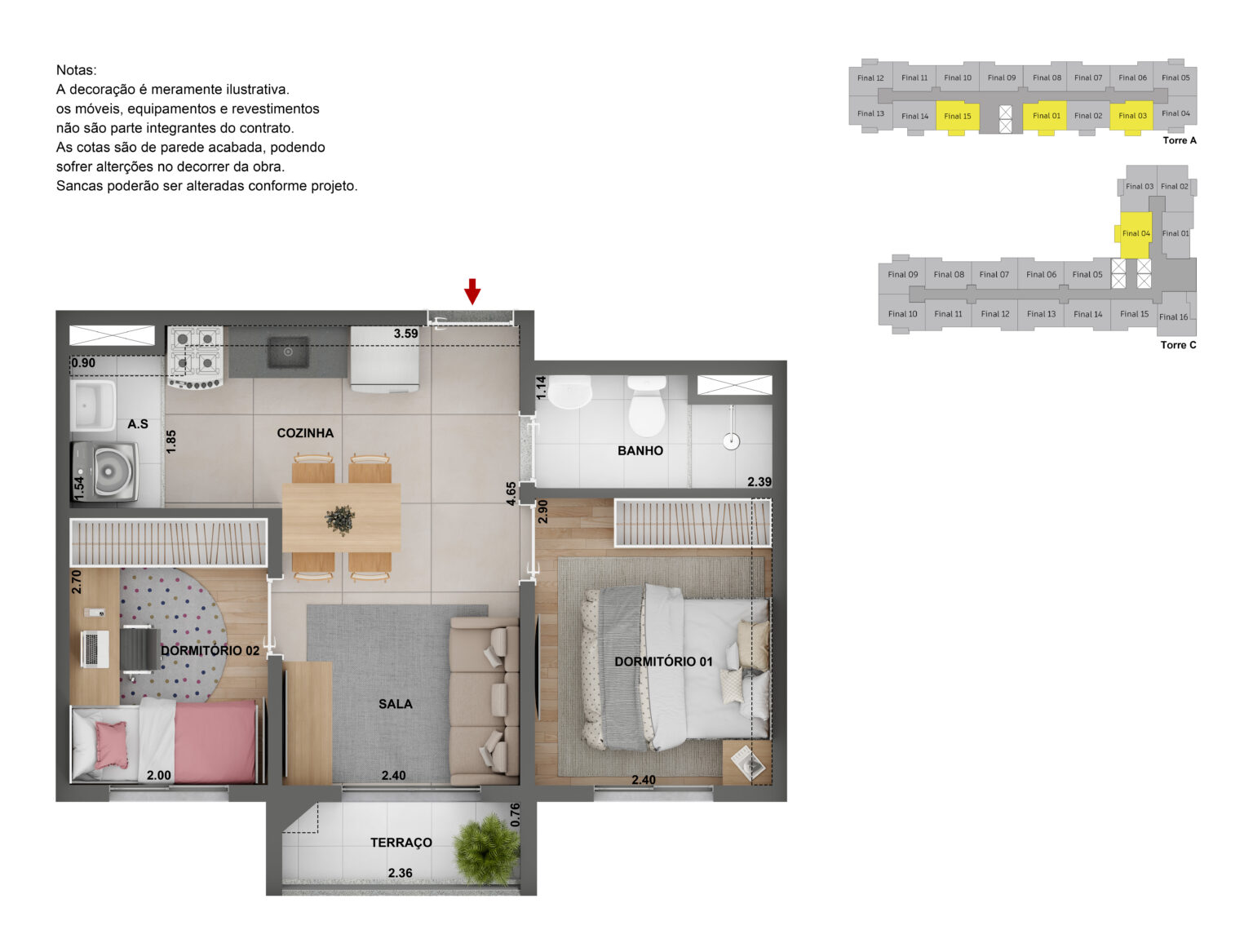 Apartamento de 2 dormitórios na Barra Funda Zona Oeste São Paulo com vaga sacada e lazer completo