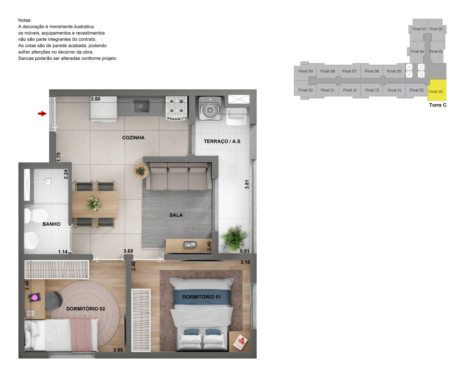 Apartamento de 2 dormitórios na Barra Funda Zona Oeste São Paulo com vaga sacada e lazer completo