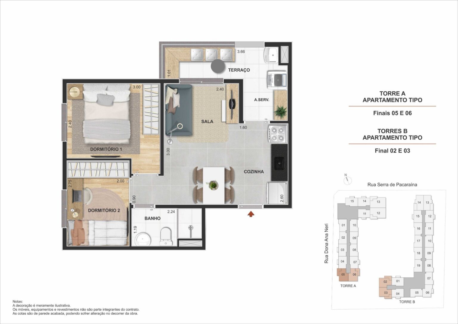 Apartamento de 2 dormitórios na Mooca Zona Leste São Paulo com sacada e lazer completo