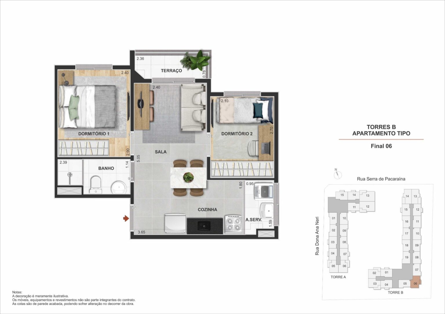 Apartamento de 2 dormitórios na Mooca Zona Leste São Paulo com sacada e lazer completo