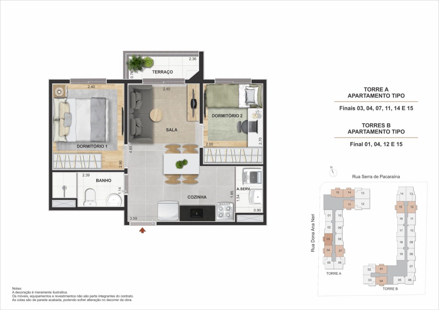 Apartamento de 2 dormitórios na Mooca Zona Leste São Paulo com sacada e lazer completo