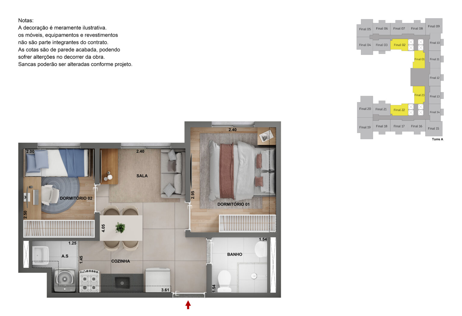 Apartamento de 2 dormitórios na Chácara Santo Antônio Zona Sul São Paulo com vaga sacada e lazer completo