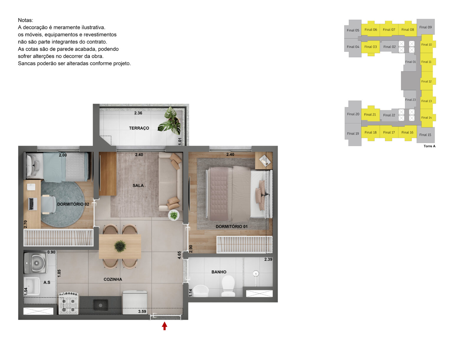 Apartamento de 2 dormitórios na Chácara Santo Antônio Zona Sul São Paulo com vaga sacada e lazer completo