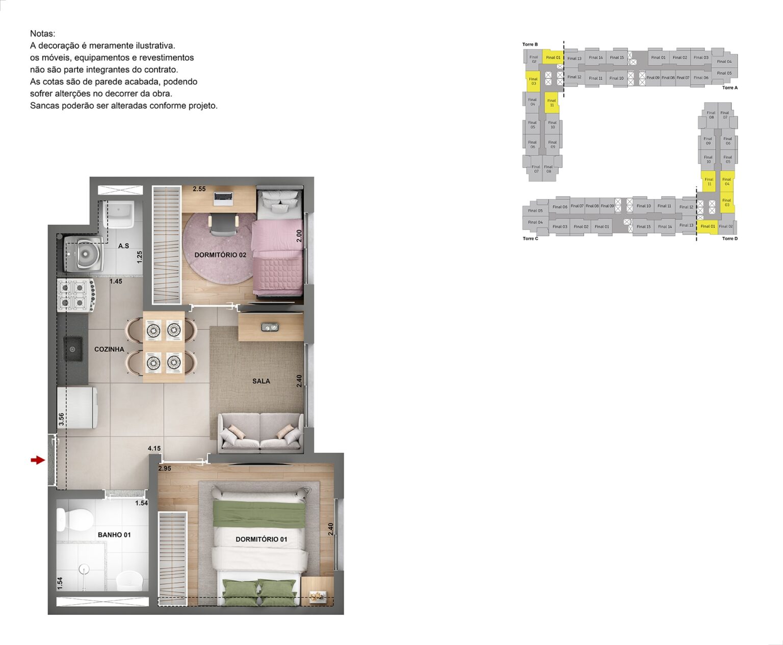 Apartamento de 1 e 2 dormitórios na Vila Carrão Zona Leste São Paulo com vaga sacada e lazer completo