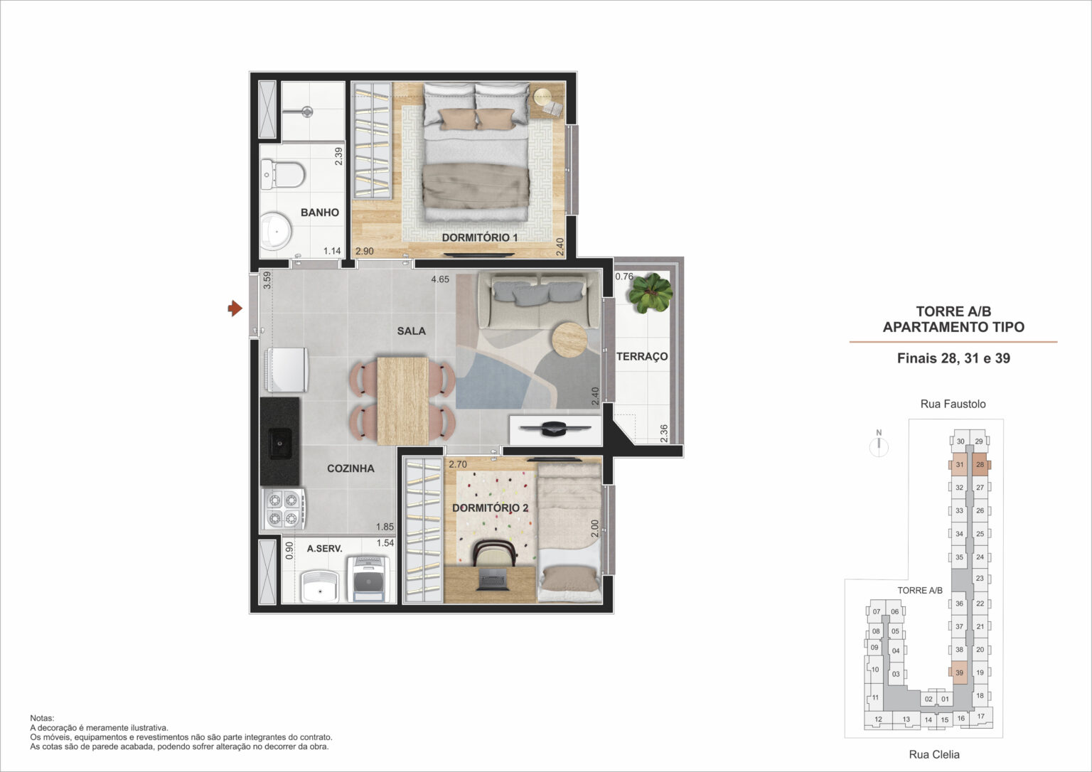 Apartamento de 1 e 2 dormitórios na Vila Romana Zona Oeste São Paulo com vaga sacada e lazer completo