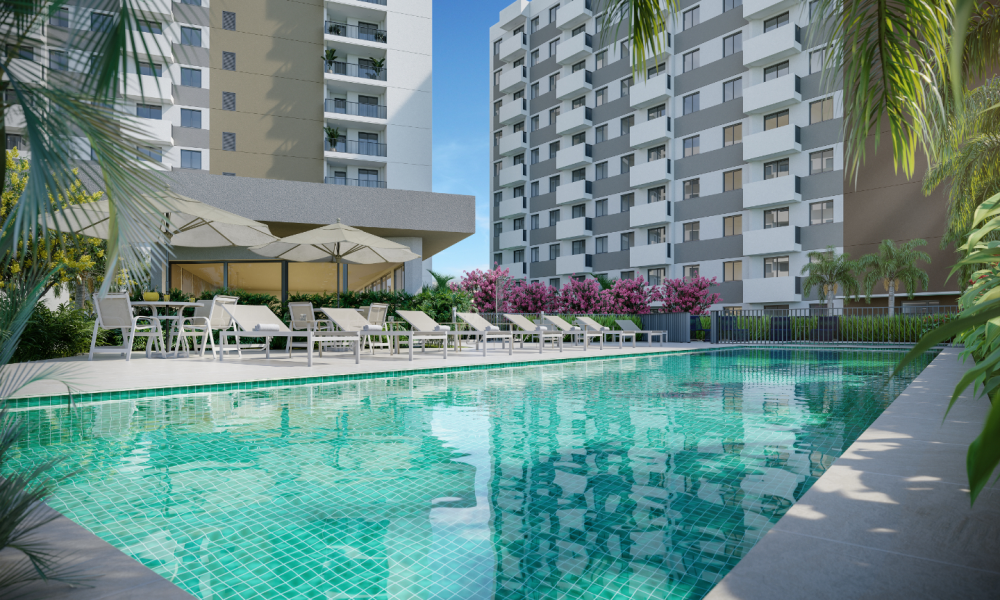 Apartamento de 2 dormitórios na City América Zona Norte São Paulo com sacada e lazer completo
