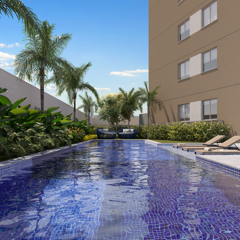 Apartamento de 2 dormitórios na Água Branca Zona Oeste São Paulo com sacada e lazer completo