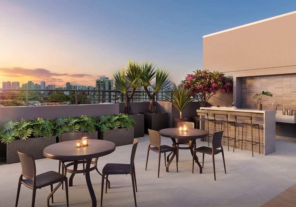 Apartamento de 2 dormitórios na Chácara Santo Antônio Zona Sul São Paulo com vaga sacada e lazer completo